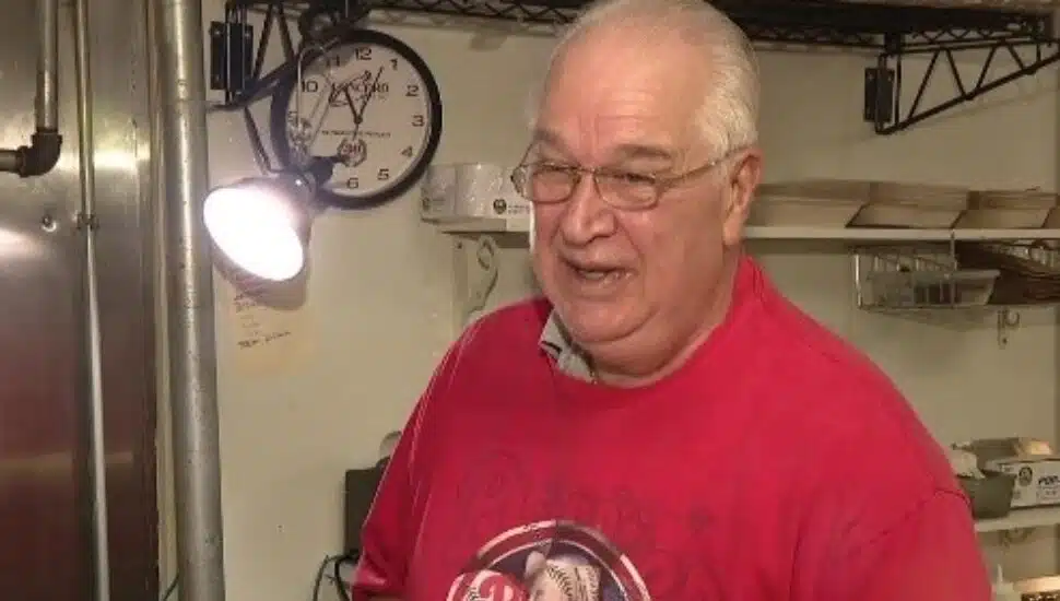 Joe Crescenzo at his San Diego cheesesteak shop