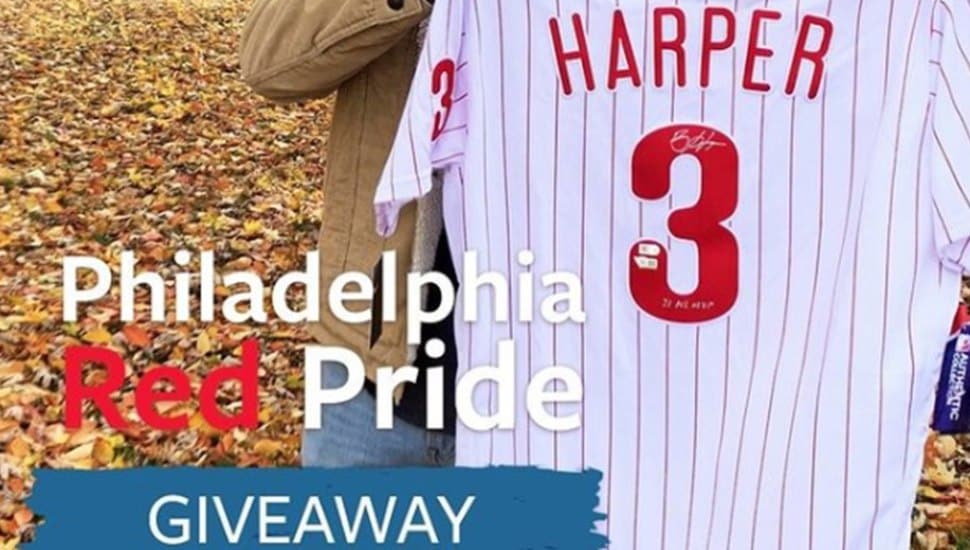 signed Bryce Harper jersey