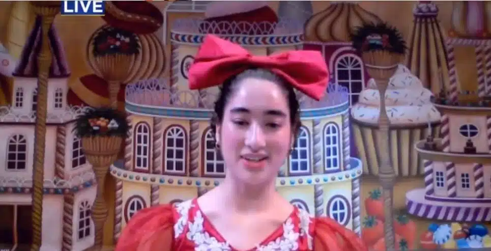 Lauren Meyer in costume for a performance of 'The Nutcracker' ballet at the Upper Darby Performing Arts Center