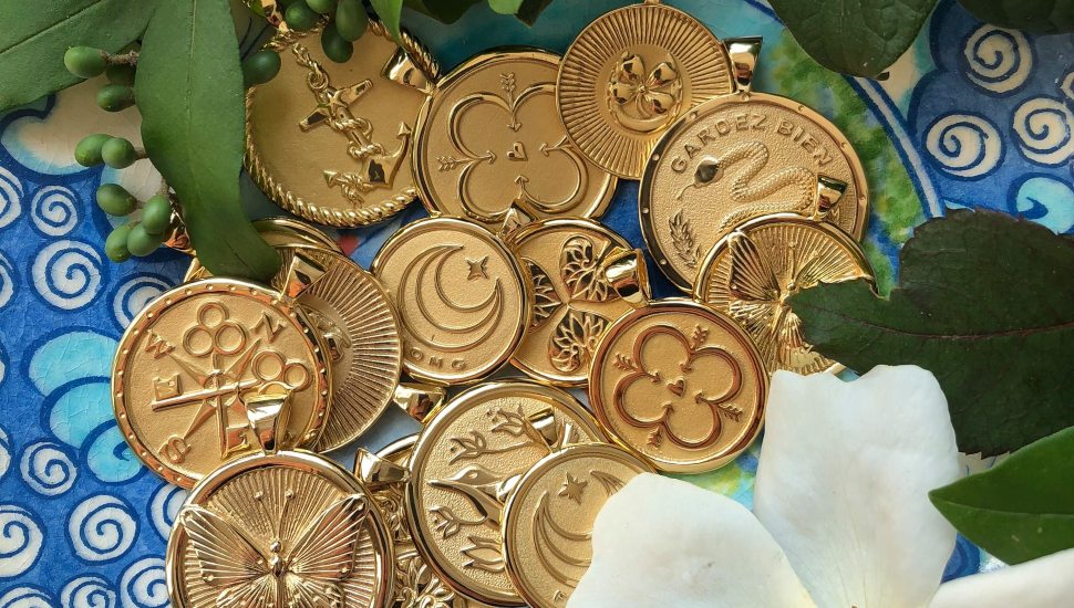 Coin design jewelry from Jane Win Jewelry