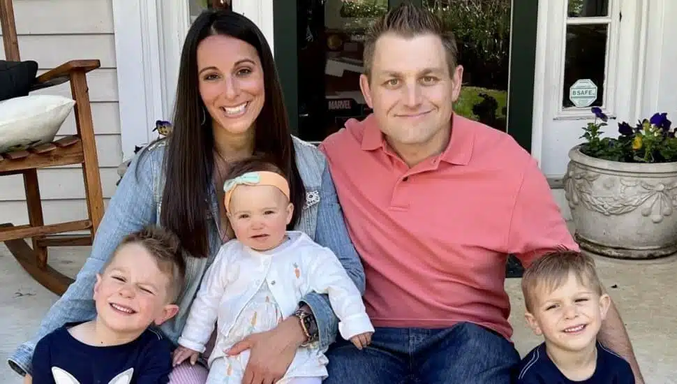 Ron, a CCRES Behavior Analyst, is shown with his family.