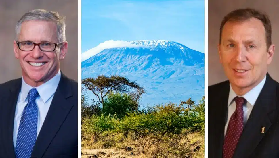 two execs and a mountain