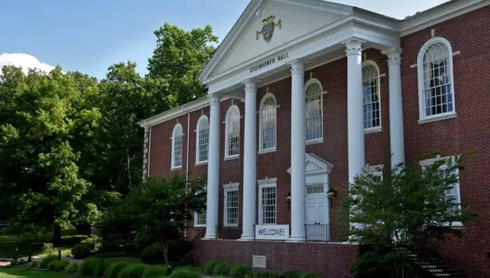 Eisenhower Hall on the campus of Valley Forge Military Academy and College