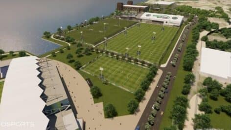 A rendering of the new WSFS Bank Sportsplex in Chester