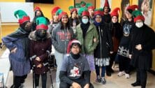 Upper Darby High School 'elves', students helping distribute toys to elementary school children