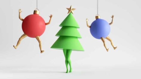 dancing tree and balls, a reminder of the 2022 holiday entertainment happening in Lancaster County