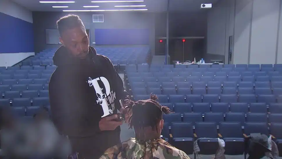 Free haircuts and Some Mentoring at Academy Park High School