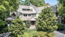 The Tudor revival home and property at 410 Orchard Way in Wayne