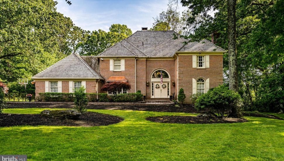 Malvern Bank House of the Week: French Manor Home for Sale in Newtown Square
