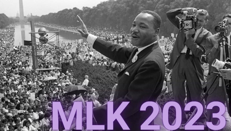 Martin Luther King Jr. addressing a crowd