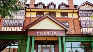The front exterior of the Rosalie Italian restaurant at the Wayne hotel in Wayne