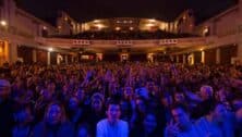 A concert audience at the Tower Theatre in Upper Darby