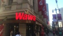 The exterior of a Wawa Center City store at Broad and Walnut streets