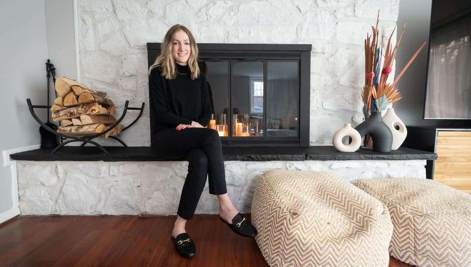 Caitlin Chase in her Wallingford home