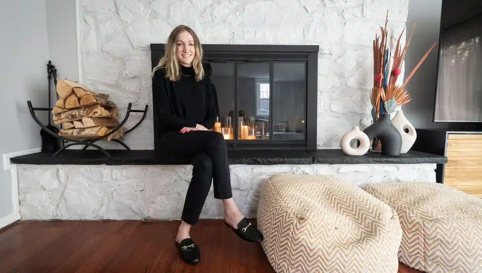 Caitlin Chase in her Wallingford home