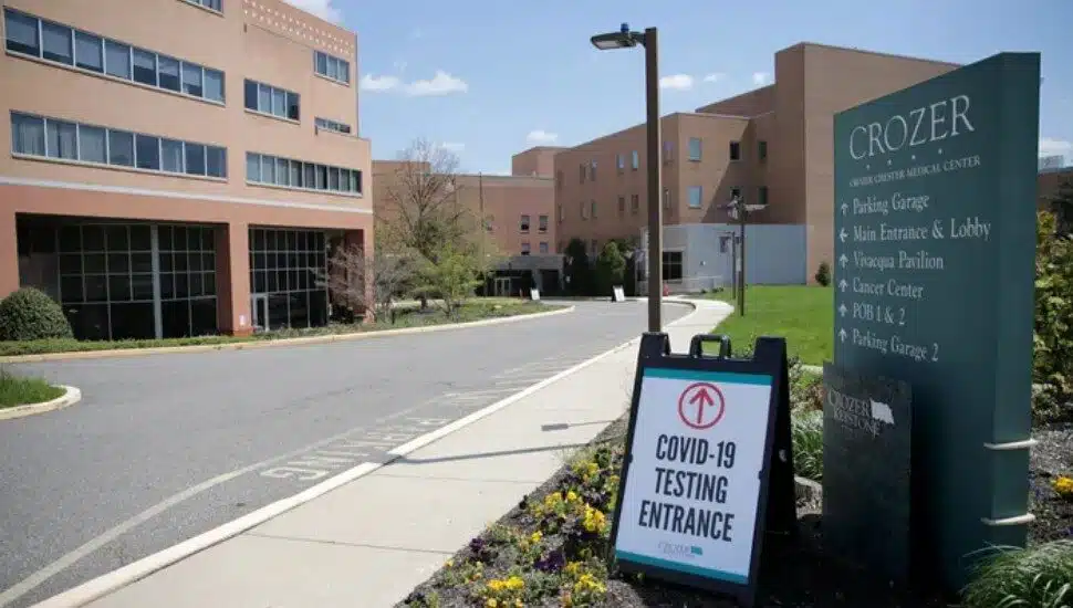 Crozer-Chester Medical Center in Upland Township as seen in 2020