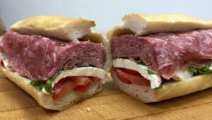 A hoagie from Pagano's in Drexel Hill stuffed with meats and cheeses