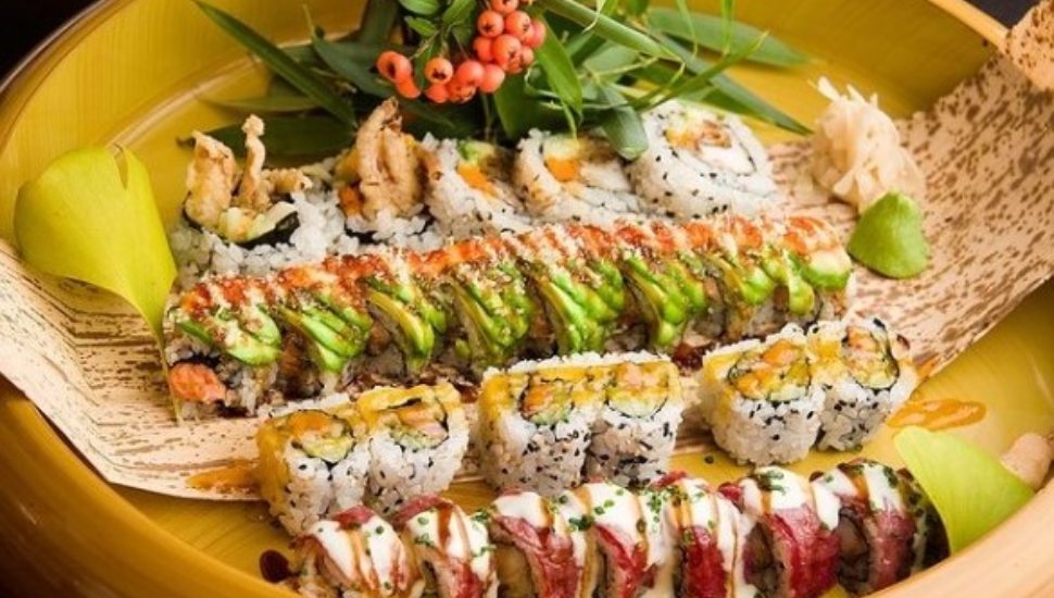 A variety plate of sushi from the Teikoku Restaurant in Newtown Square