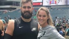 Jason and Kylie Kelce in an Instagram photo