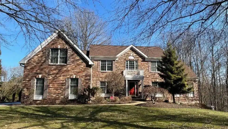 A sun-filled brick-front Colonial home in Media