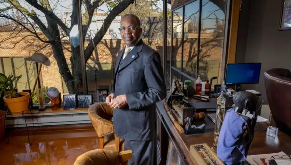 Chester Mayor Thaddeus Kirkland at this City Hall office