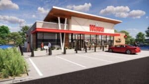 An artist rendering of the new Wawa store coming to Noblesville, Indiana