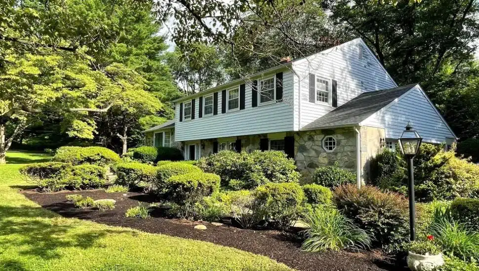 The split-level home at 42 Stoneridge Road in Thornton