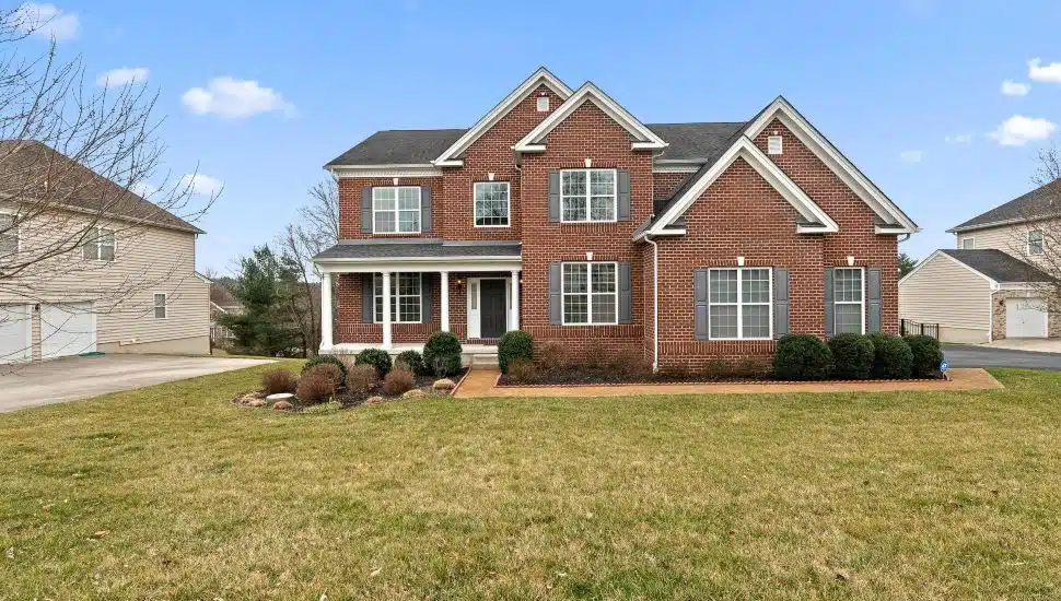 A brick-front Colonial home for sale in Media