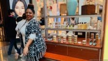 Tanika Casimir, founder of Elizabeth Peyton Creations, stands in front of her natural skin products