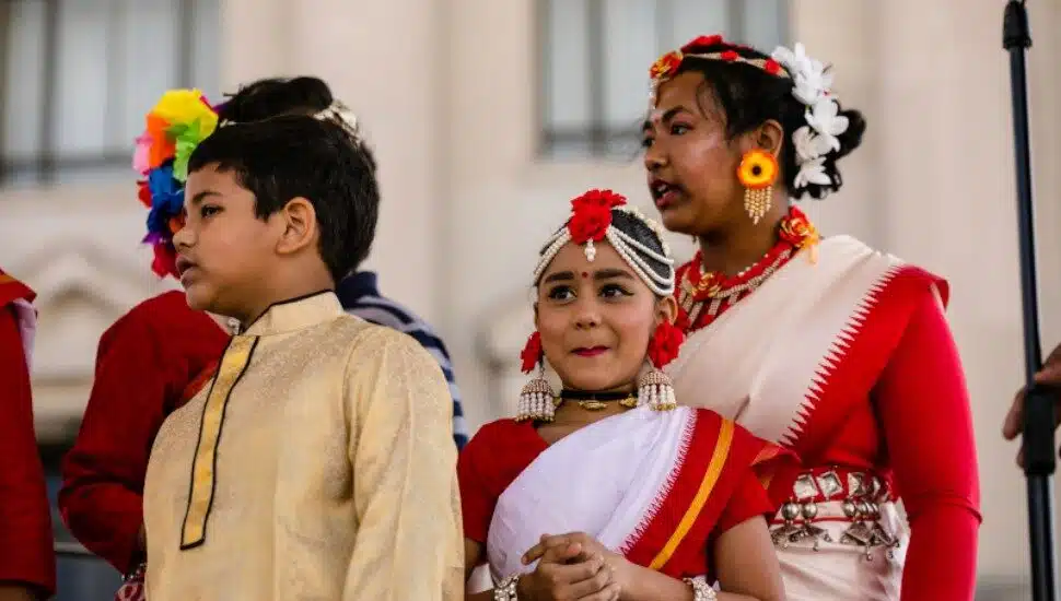 With some dressed in ethnic costumes, Upper Darby's diverse population participates in the annual International Festival