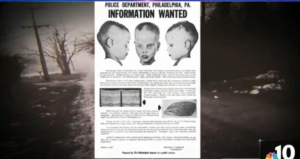 A police poster seeking information about Joseph Zarelli's death