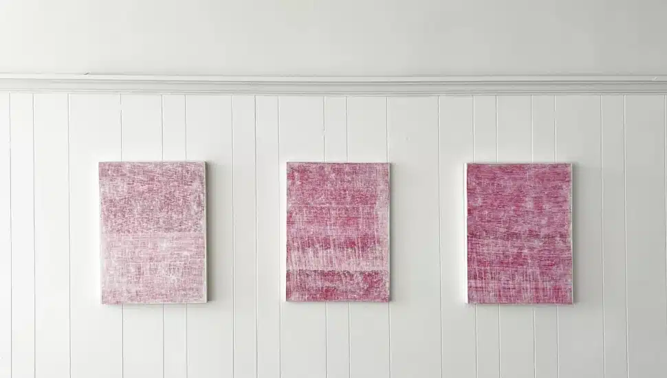 One of the pieces of art on display right now at Saliim Projects in Newtown Square