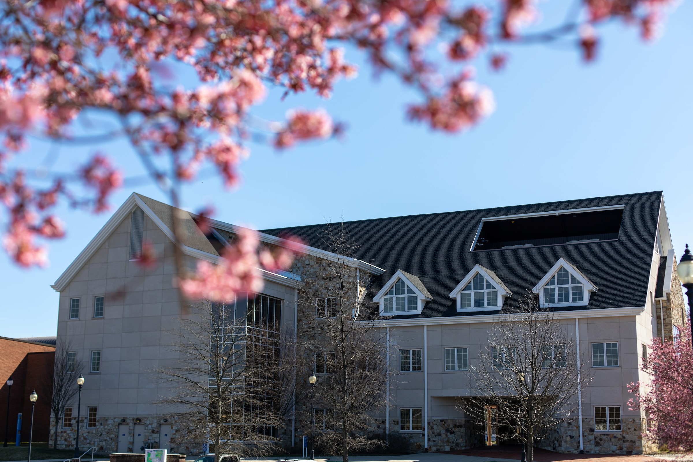 Springtime on the Widener University campus in Chester