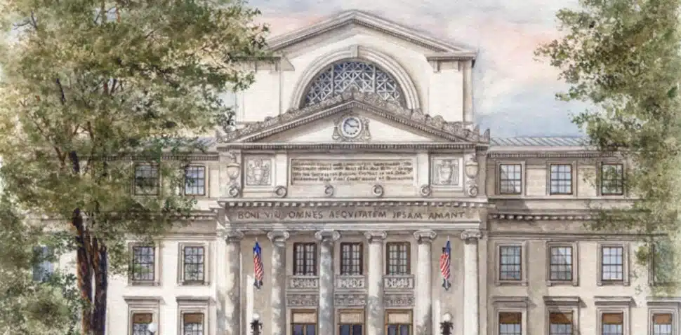 The Delaware County Courthouse in Media