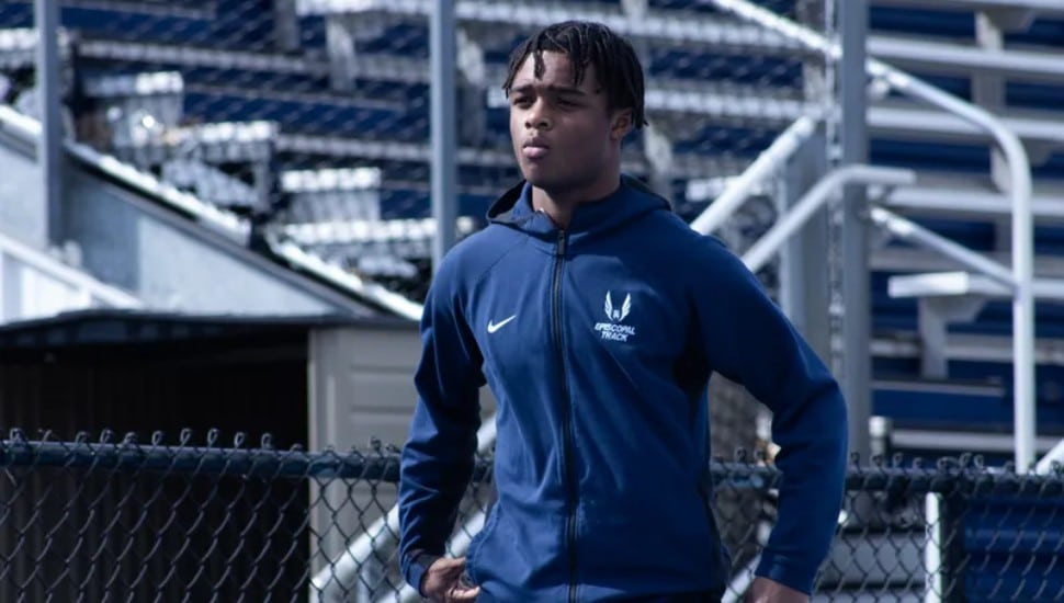 Episcopal Academy freshman Abaas Hunter debuts at the Penn Relays this week