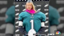 Olivia Talley, a big Eagles fan and the inspiration for Team Olivia at the Eagles Autism Foundation Autism Challenge