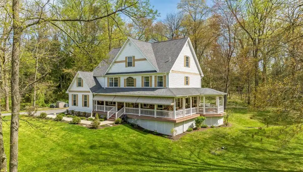 The property and exterior of a Craftsman home for sale in Glen Mills
