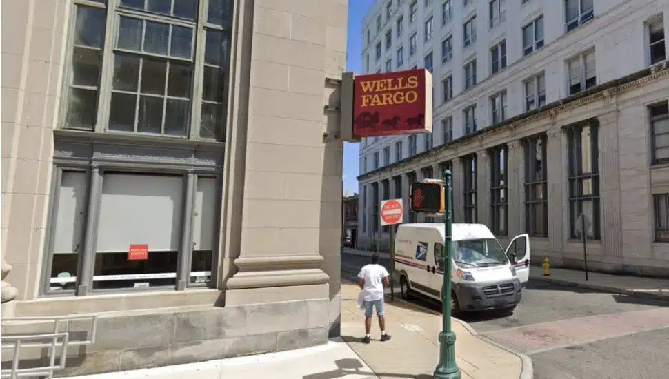 The Wells Fargo bank branch in Chester's downtown business district