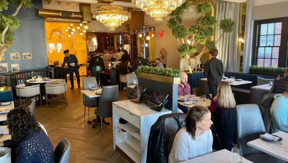 The Blue Elephant's second floor dining room