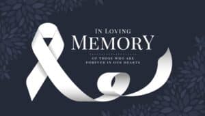 A card that reads "In loving memory of those who are forever in our hearts