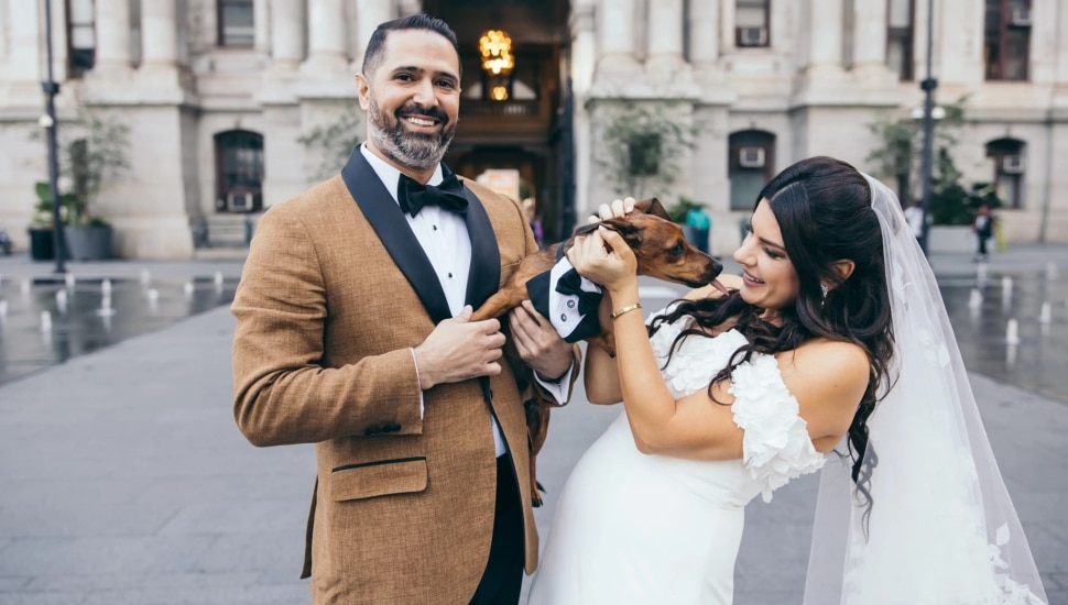 Barry and Jessica Garozzo and Porterhouse bow wow weddings