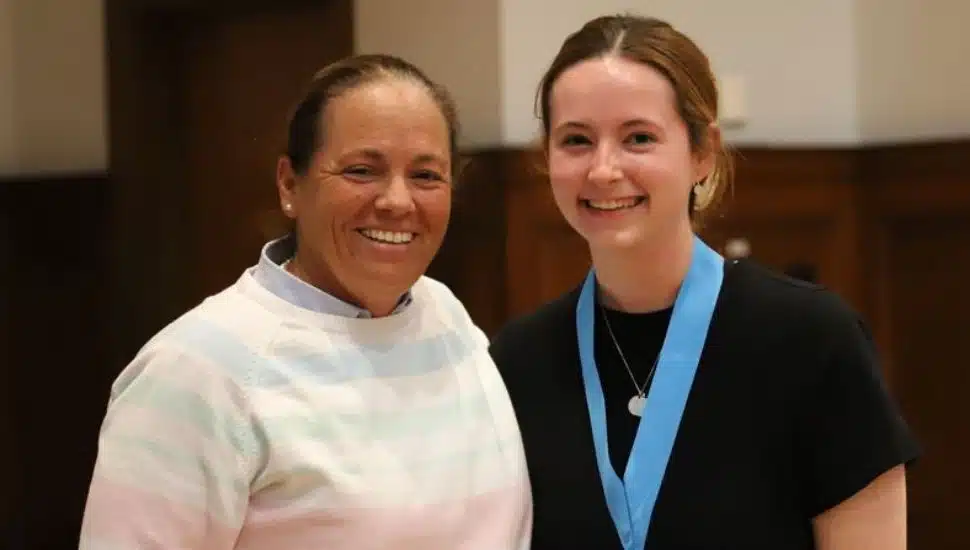 Meghan McKelvie with VP Patty Canterino