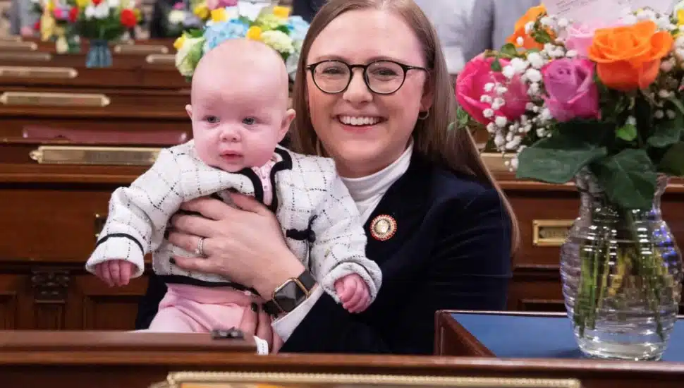 State Rep. Jen O’ Mara with her daughter Katherine.