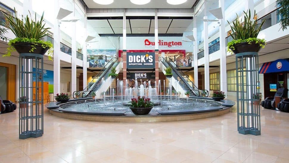 The interior of the Plymouth Meeting Mall