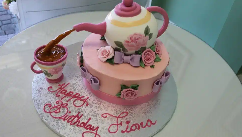 A 3-D cake from Sophisticakes in Drexel Hill