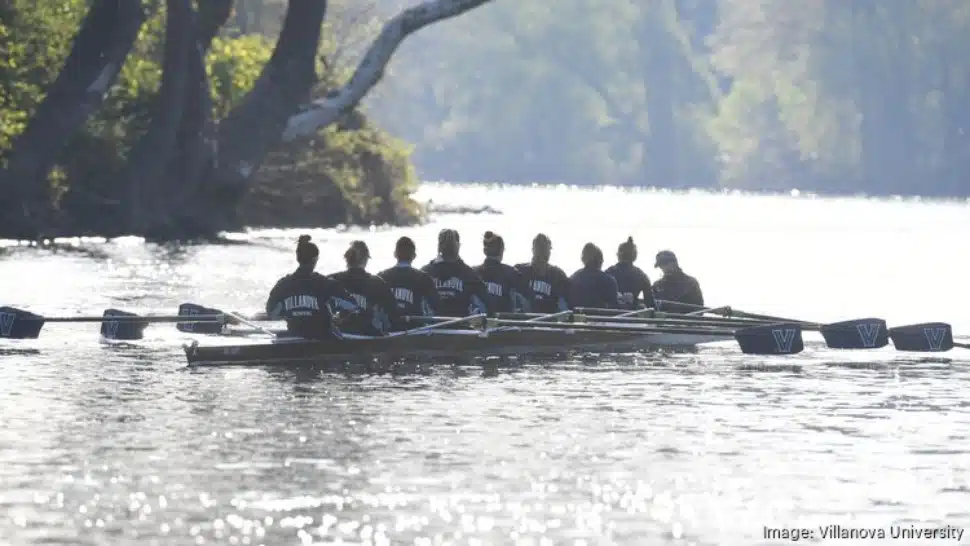 The Villanova women's crew team