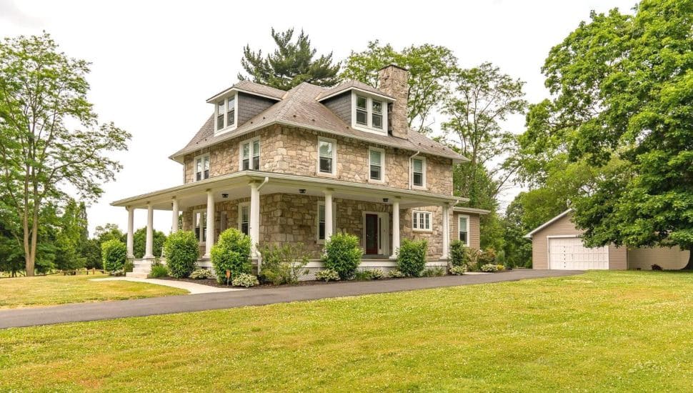 A renovated Colonial home built 1900 is for sale in Chadds Ford.