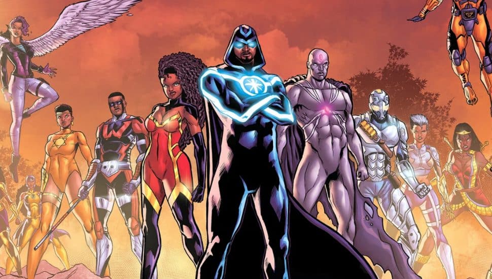 Akolyte and his team of superheroes.