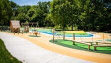 The upgraded Cobbs Creek playground