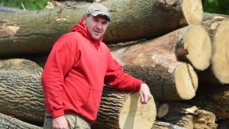 Tommy Worrilow III runs Tommy Knotts Custom Woodworking and Sawmill in Aston